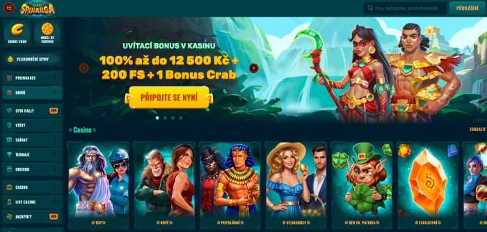 Spinanga Casino - Aperçu